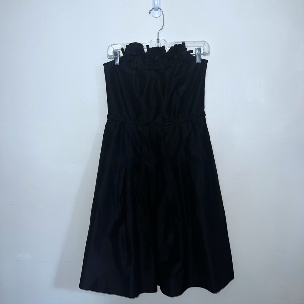 Vintage White Tag Lilly Pulitzer Silk Blend Strapless Fit and Flare Dress